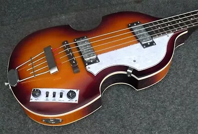 HOFNER VIOLIN BEATLE VIOLIN BASS GUITAR 2nd SUNBURST HI-BB-PE-SB IGNITION • $339