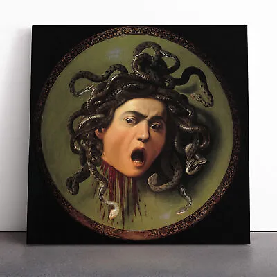 Michelangelo Caravaggio The Head Of Medusa Canvas Wall Art Print Framed Picture • $36.93