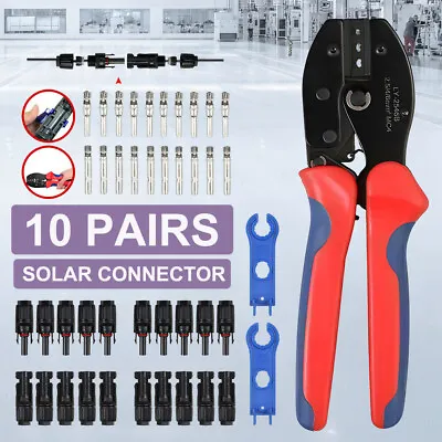 Solar Crimper MC4 PV Crimping Pliers Cable Terminals Tool Panel Cable Connector • $25.99