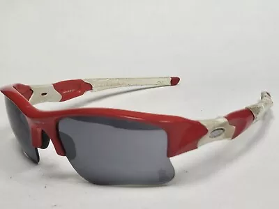 Oakley Flak Red White MLB California Angels Vintage Sunglasses Made In USA As Is • $10.50