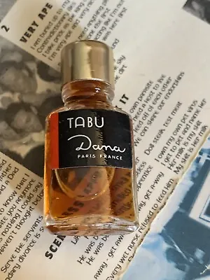 VINTAGE TABU Miniature Parfum Dana Paris  New York Micro Miniature Almost Full • $19.99