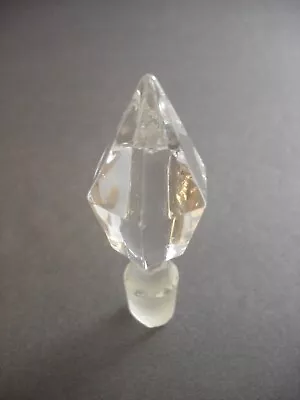 Vintage Crystal Bottle Decanter / Perfume Bottle Stopper Topper • $14.50