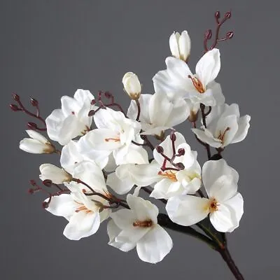 Bouquet Simulation Artificial Silk Flower Magnolia Plant Magnolia Flowers • £6.49