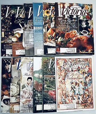 VICTORIA MAGAZINE Lot Of 12. 1994 1995 1997 • $29.95