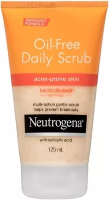 Neutrogena Oil-Free Daily Scrub 125mL Multi Action Impurities Acne Prone Skin • $18.98