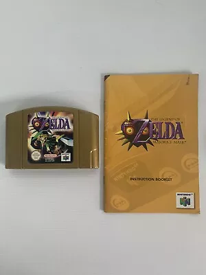 The Legend Of Zelda: Majora's Mask Nintendo 64 N64 PAL With Instruction Book • $190