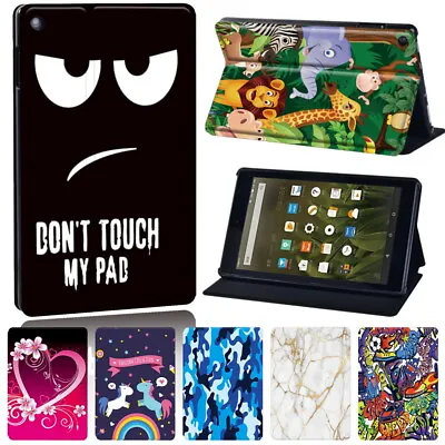 £7.94 • Buy PU Leather Tablet Stand Cover Case For Amazon Fire 7/HD 8/8 Plus/10/10 Plus +Pen