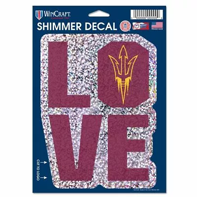 Arizona State Sun Devils Decal Shimmer With Holographic Background 5 X 7 New • $7.19