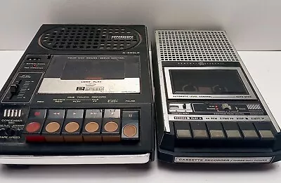 Vintage Lot UNTESTED Cassette Tape Player Recorder GE 3-5152A Superscope C-200LP • $34.95