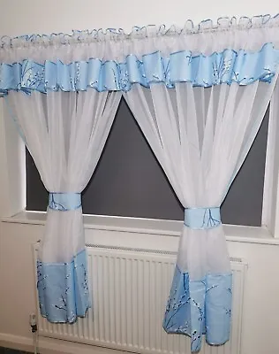 Amazing Voile Net Curtains Ready Made Living Room Bedroom Modern SALE! • £18.99