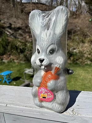 Vintage Artline Blow Mold Easter Bunny W/Carrot Rabbit New Old Stock Sealed • $38