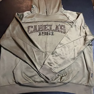 *STAINED / WORN* Adult 2XL Cabela’s 1861 Polyester Pullover Hoodie SweatshirtXXL • $11.99