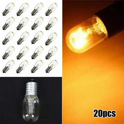 20Pcs Salt Lamp Bulb 15w E14 Screw In Pygmy Bulbs Fridge Appliance Oven New • $21.83