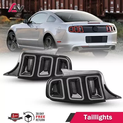 Sequential LED Tail Lights For 2010-2014 Ford Mustang GT Turn Signal Smoke Lamps • $399.99