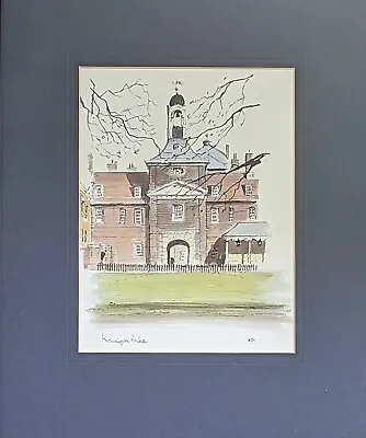 Framed & Glazed Print Hampton Court Palace London By Sir Hugh Maxwell Casson. • £65