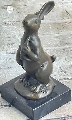 Vintage Bronze Metal Bunny Rabbit Abstract  Modernism Sculpture Statue Figure Nr • $104.65