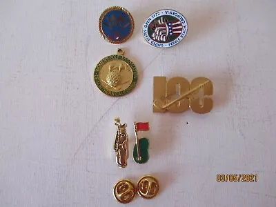 Vintage Golf Pins  6  - Some Rare- See Description & Pictures - Free Shipping • $26.50