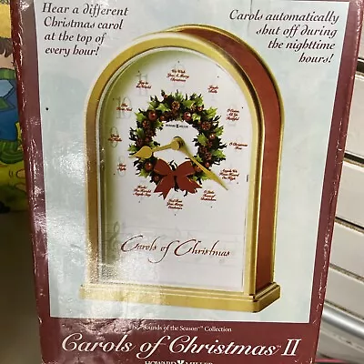 Howard Miller Carols Of Christmas II Mantle Tabletop Clock Model 645-424 • $29