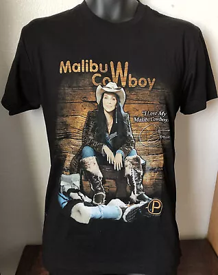 Official Pop Queen Cher Malibu Cowboy Boots Promotional Unisex T-shirt Tee Small • $39.99