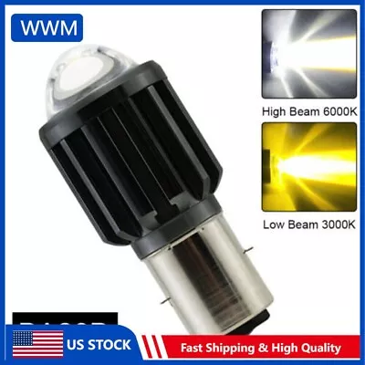 BA20D H6 High Power LED Motorcycle ATV UTV Hi/Lo Beam Bulb Headlight Fog Lights • $5.99