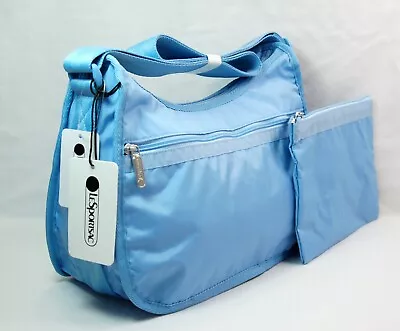 NWT LeSportsac CLASSIC HOBO  Blue Iris  + MATCHING POUCH STK#C • $67.95