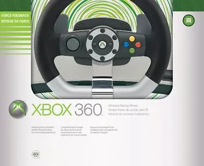 Wireless Racing Wheel For Xbox 360 White Very Good 3E • $194.77