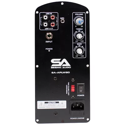 60 Watt Class AB Plate Amplifier For PA/DJ Loudspeaker Cabinets- Replacement Amp • $156.99