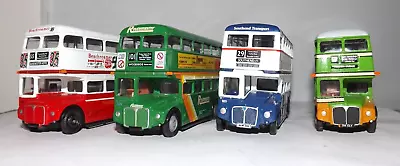 Unboxed Job Lot Of 4 Efe And Oxford Diecast Aec Rm Class Buses 4mm 1:76 Scale • £11.55