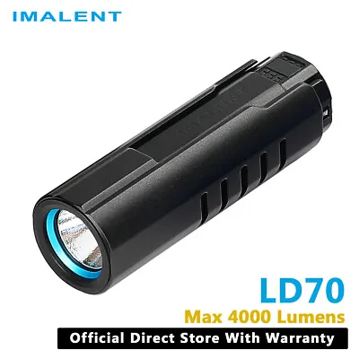 Imalent LD70 Keychain Flashlight Torch 4000lms Black Mini EDC Outdoor Sports • $59.95