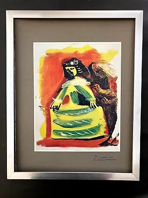 $149 • Buy Pablo Picasso+ Original 1969 + Signed + Hand Tipped Color Plate + Framed