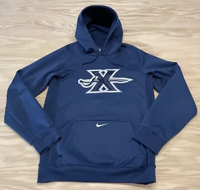 Men’s Nike Therma-Fit Xavier Musketeers Hoodie Sweatshirt Size Adult Small XU • $21.99