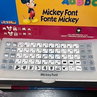 Cricut Disney MICKEY FONT Cartridge Electronic Cutter Provo Craft Unknown Status • $14.99