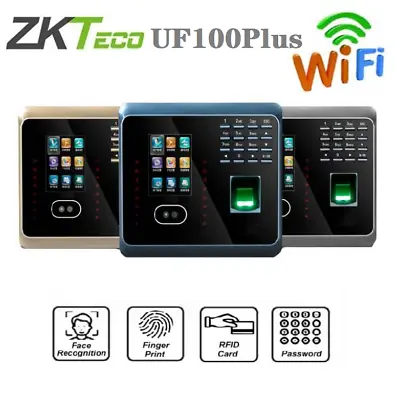 £125.87 • Buy ZKTeco UF100Plus WiFi Biometric Fingerprint Face Recognition Time Attendance