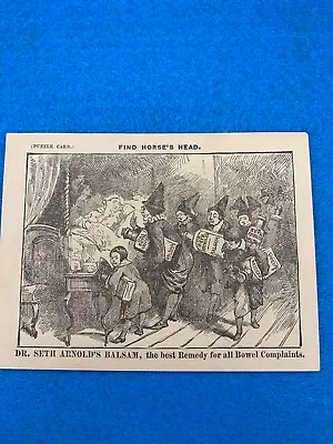 Victorian Trade Card - Puzzle Card - Dr. Seth Arnold's Balsam • $2.99