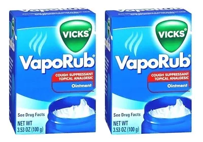 Vicks VapoRub -  100 Gm X 2 Pack (Free Shipping Worldwide) • $25.99