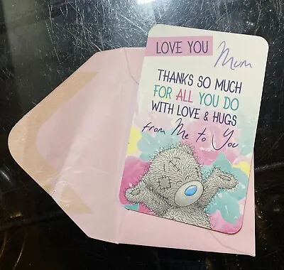 Love You Mum Keepsake Card - Me To You • £3