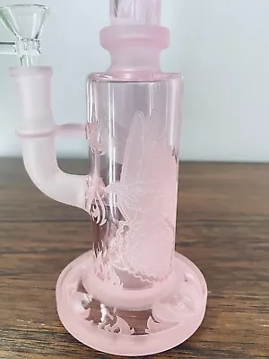 10  Premium Hookah Glass Water Bong Pink Percolator Shower Bend Phoenix💗 • $28.88