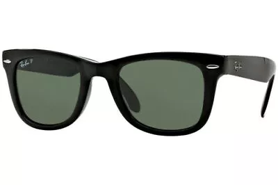 Ray-Ban Wayfarer Folding Classic Green Polarized Sunglasses RB4105 601/58 54-20 • $134.99