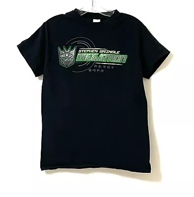 Men's Megatron Transformers Black Graphic Short Sleeve Crewneck T-Shirt Sz S • $10