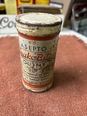 Vintage B-D ASEPTO Snake Bite Outfit Kit - Metal Tin #2006 New Jersey • $3.95