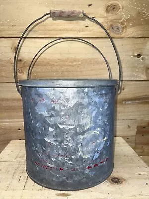 Vintage Frabills Full Metal FullFlote Minnow Bait Pail Bucket Fishing 10 Quart • $24.67