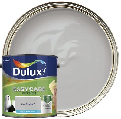 £20 • Buy Dulux Easycare Kitchen Matt Emulsion Paint - Chic Shadow - 2.5L