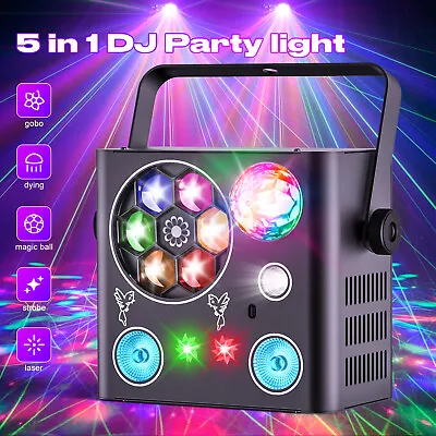 DMX RGB LED Laser Beam Scanner Projector DJ Disco Party Stage Strobe Laser Light • £51.99