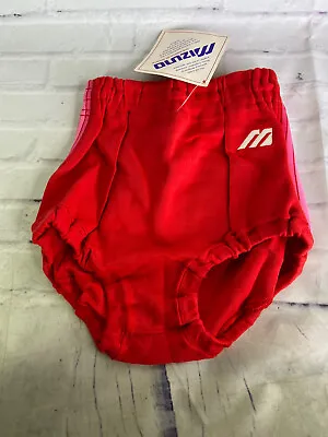 Vintage Mizuno Volleyball Shorts Briefs DEADSTOCK Red Womens Small Made In USA • $37.49