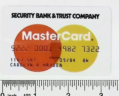 1984 MasterCard Credit Card Expired • $41.89