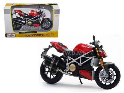 Ducati Mod Streetfighter S Red 1/12 Diecast Motorcycle Model By Maisto 31197 • $12.99