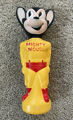 Vintage 1965 Colgate Terrytoons MIGHTY MOUSE Soaky Bubble Bath Bottle Empty • $39.99