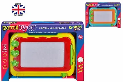 Kids Drawing Board Sketch Erasable Magnetic Doodle Creativity Toy- Xmas Gift • £8.99