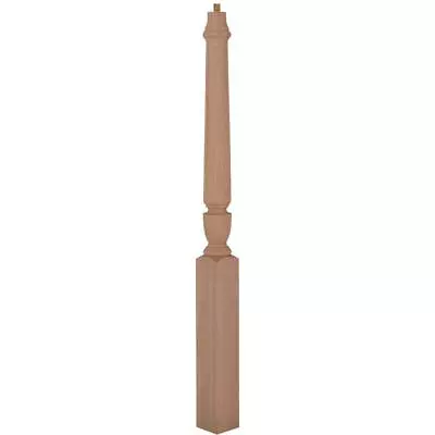 EVERMARK Stainable Stair Pin Top Newel Post (48 X3.5 ) Unfinished Wood Red Oak • $108.88