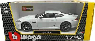 Jaguar XKR-S In White 1:24 Scale  Diecast Car Model From Bburago 18-21063 • £23